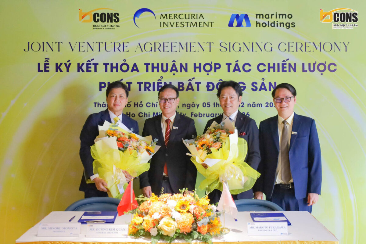 TẬP ĐOÀN BCONS KÝ KẾT THỎA THUẬN HỢP TÁC CHIẾN LƯỢC PHÁT TRIỂN BẤT ĐỘNG SẢN VỚI ĐỐI TÁC NHẬT BẢN