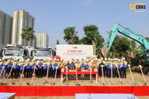 TẬP ĐOÀN BCONS TỔ CHỨC LỄ ĐỘNG THỔ DỰ ÁN KHU NHÀ Ở CAO TẦNG NGÔI SAO HOÀNG NAM