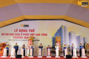 TẬP ĐOÀN BCONS ĐỘNG THỔ DỰ ÁN KHU NHÀ Ở PHỨC HỢP CAO TẦNG PHƯỜNG TAM HIỆP