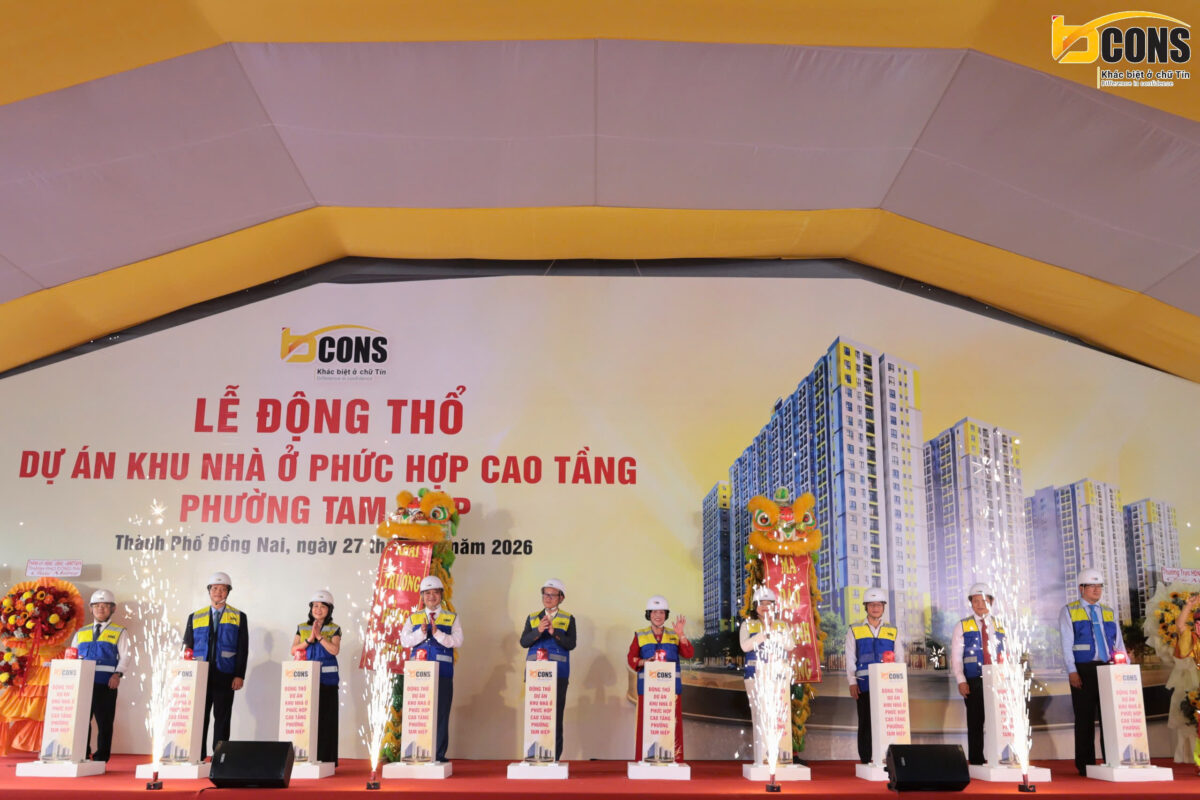 TẬP ĐOÀN BCONS ĐỘNG THỔ DỰ ÁN KHU NHÀ Ở PHỨC HỢP CAO TẦNG PHƯỜNG TAM HIỆP