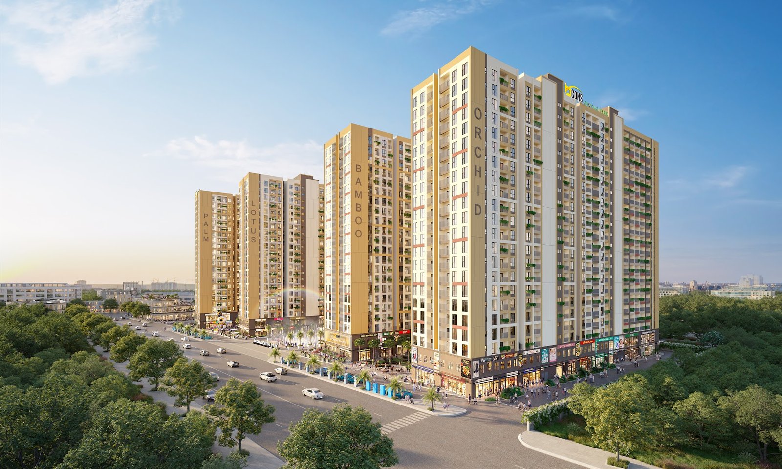 Phối cảnh 5 block Bcons Central Park — bắt đầu tour 3D 360 độ