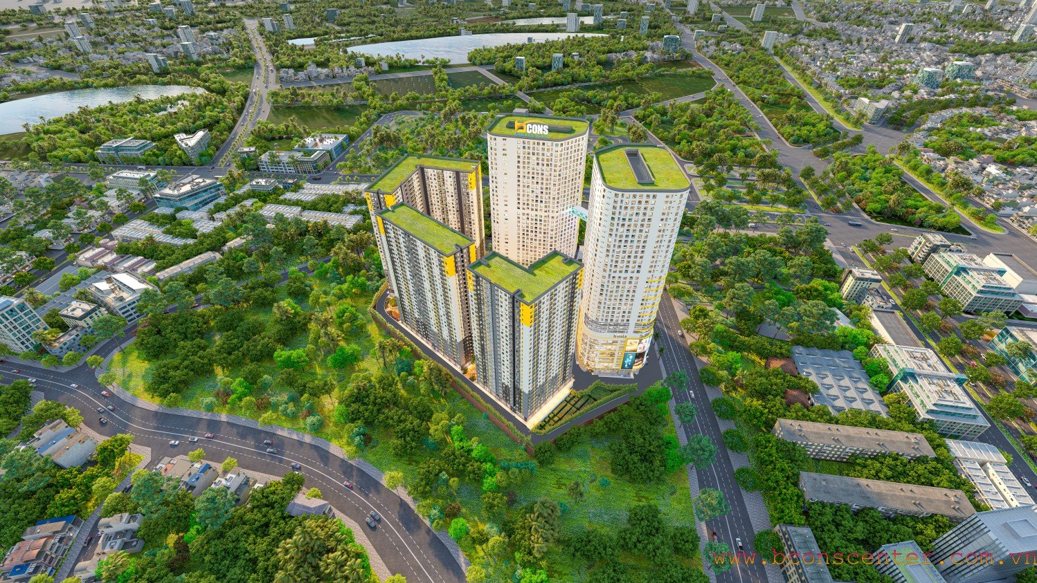 Bản đồ tổng quan Bcons Center City