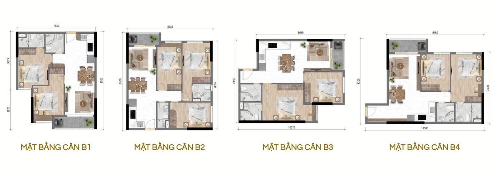 Mặt bằng căn hộ 3